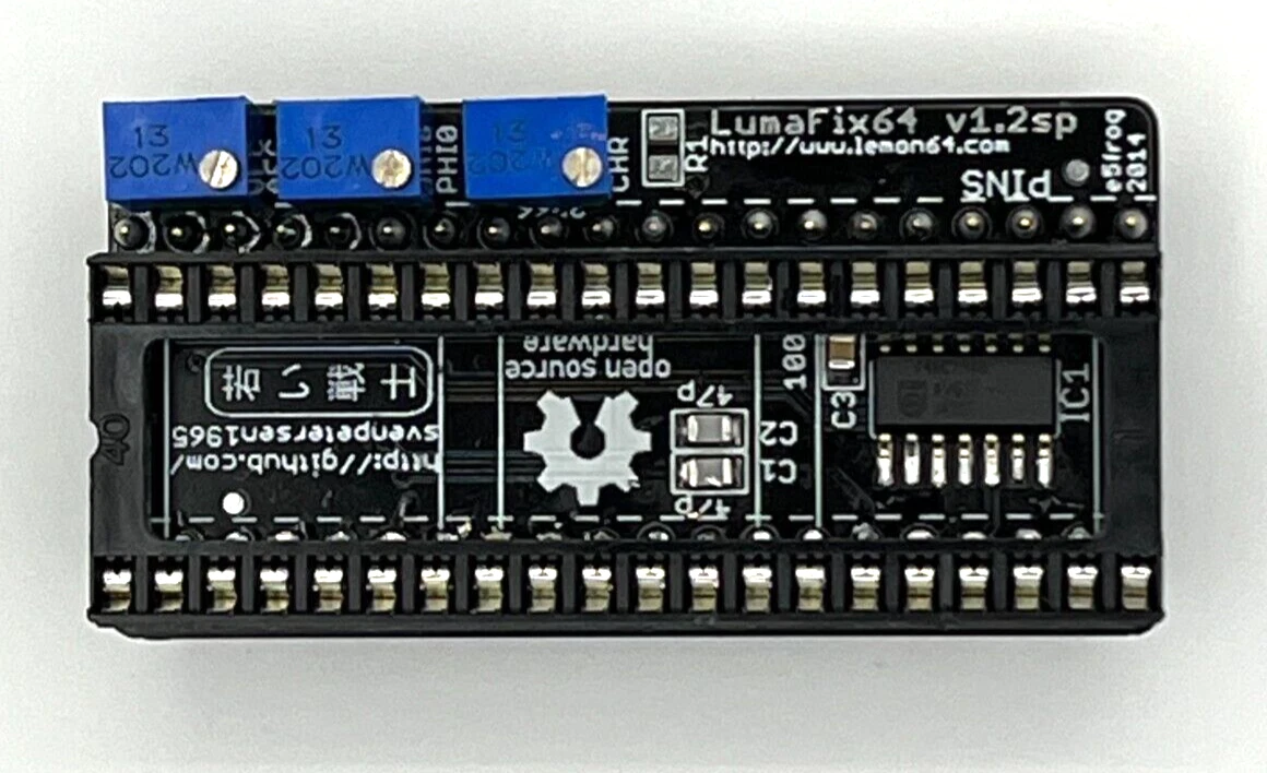 Commodore 64 LumaFix Video Filter Mod - Standard LumaFix v1.2 thumbnail 2